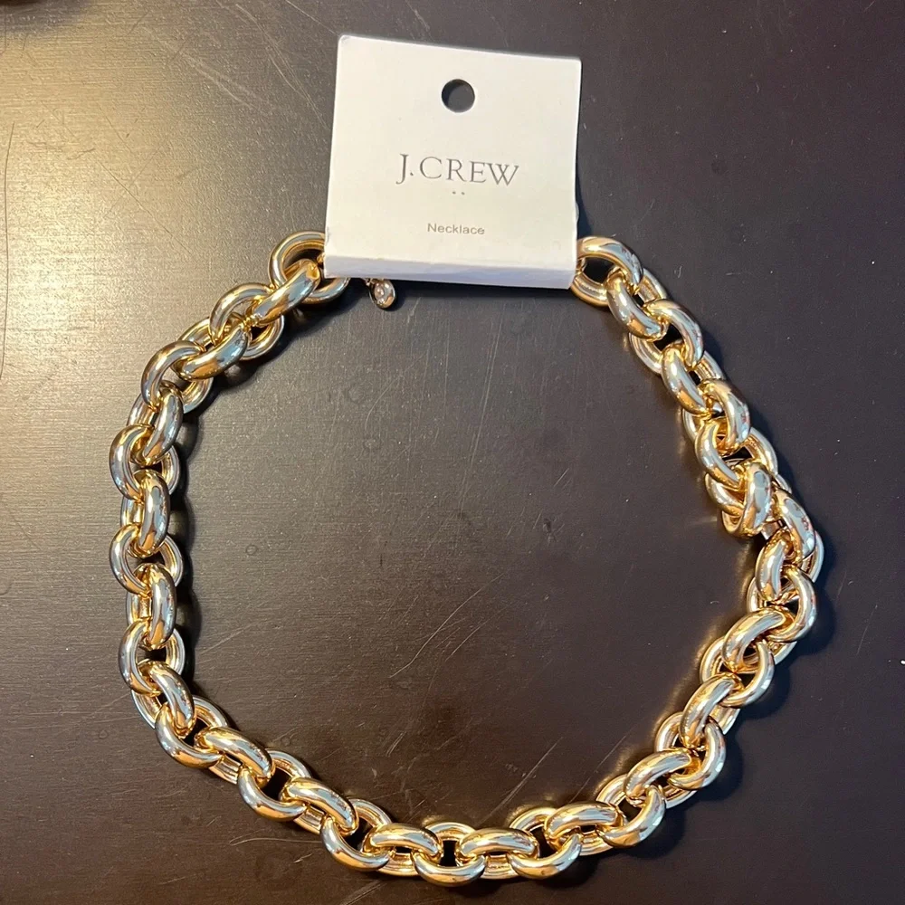 J. Crew Two-Tone Gold and Silver Necklace - Picture 1 of 2